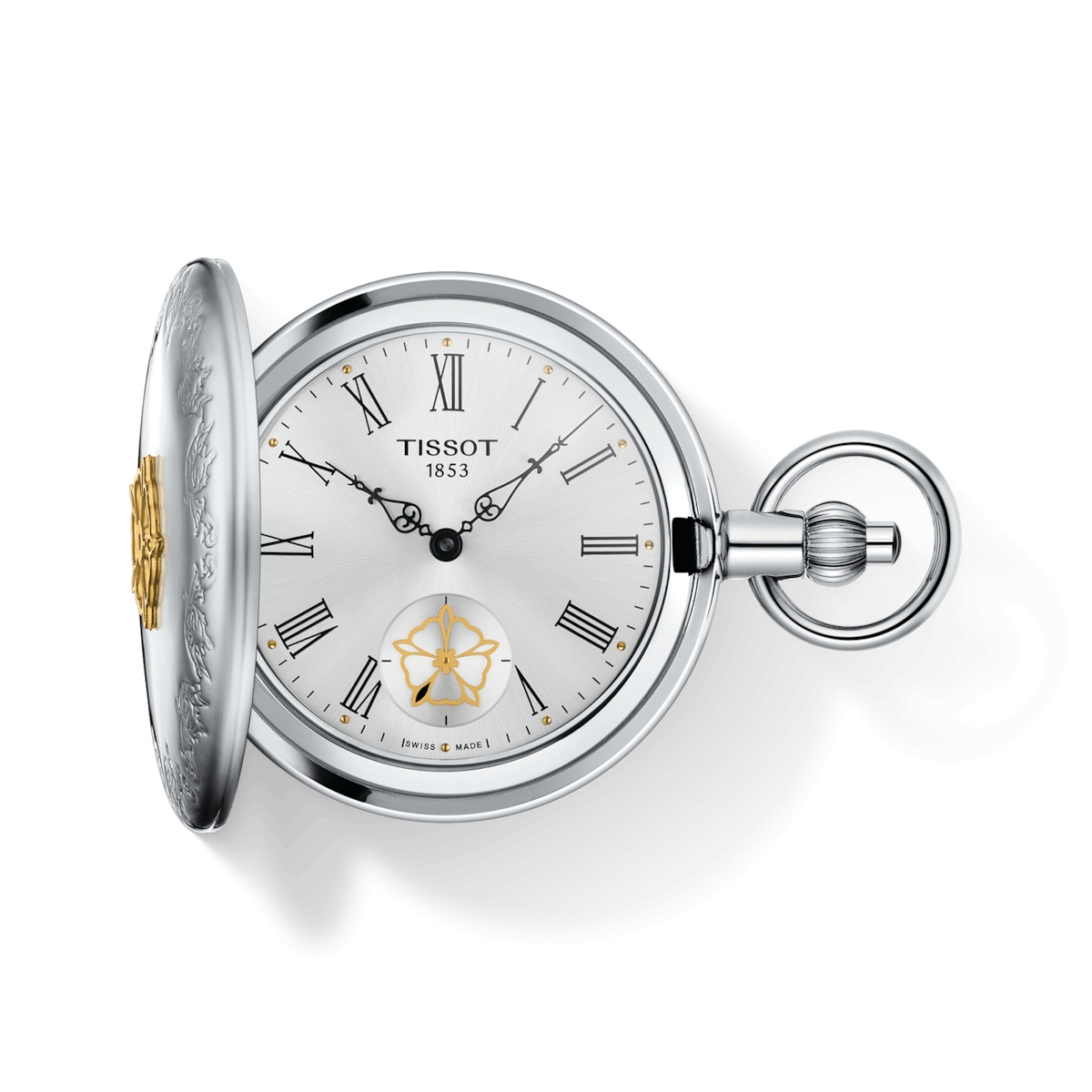 Tissot T865.405.99.038.01 : Double Savonnette Mechanical Brass / Palladium