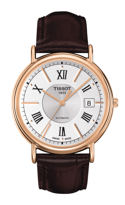 Tissot T907.407.76.038.00 : Carson Automatic 40 Rose Gold / Silver / Strap