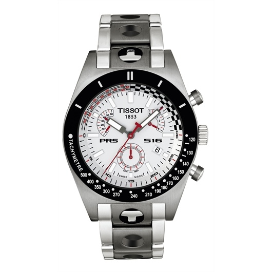 Tissot T91.1.488.31 : PRS 516 Quartz Chronograph 40 Stainless Steel / Silver / Bracelet