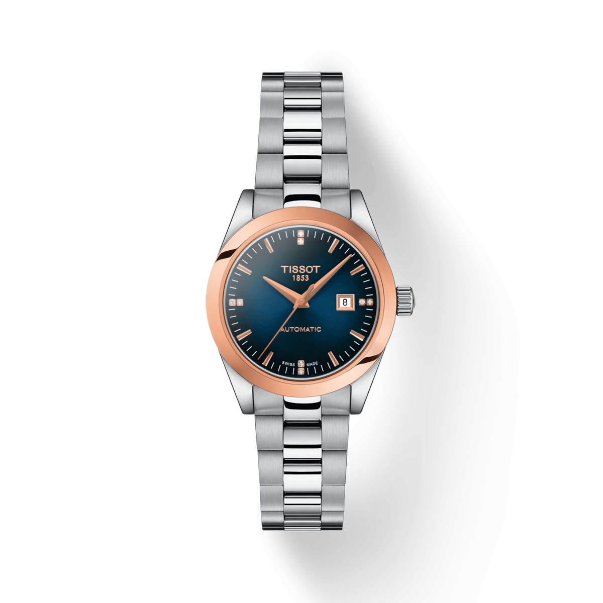 Tissot T930.007.41.046.00 : T-My Automatic Stainless Steel - Red Gold / Blue
