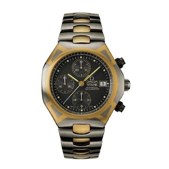Omega TB 378.0885 : Seamaster Polaris Titane / Yellow Gold /  Chronograph