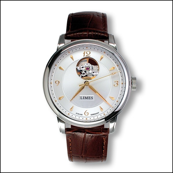 Limes U6282C-LA3.2 : Pharo Open Balance - Two-tone / brown leather strap