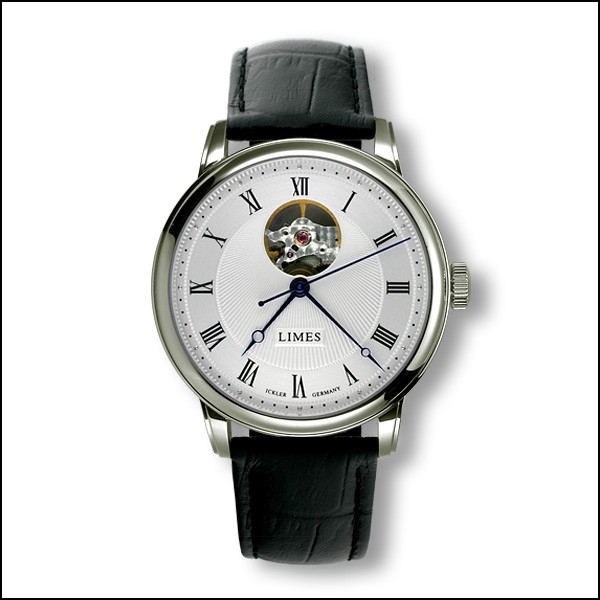 Limes U6282C-LA3.3 : Pharo Open Balance - Roman / black leather strap
