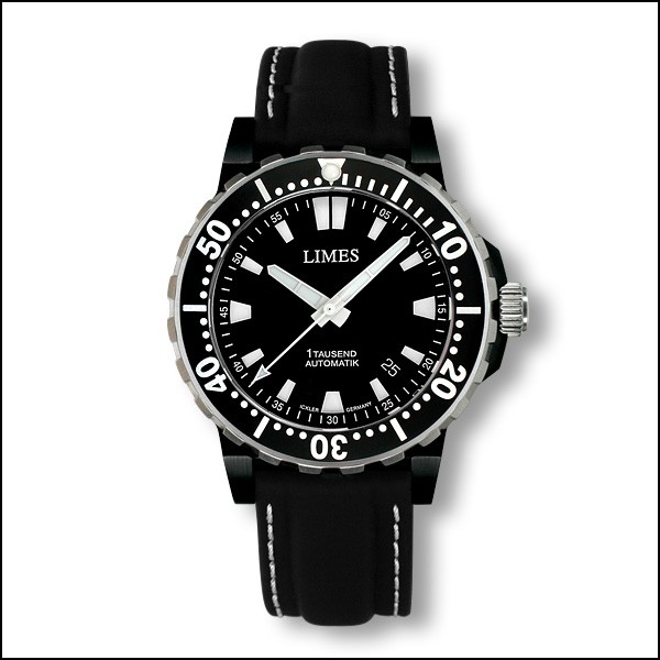 Limes U8787SW-LA2.1 : 1Tausend Automatic PVD - Leather strap