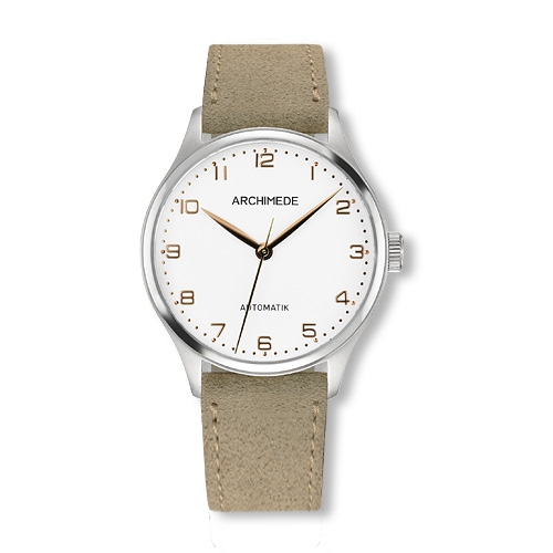 Archimede UA4929-A3.37 : Klassik 36 TwoTone / Silver / Beige Suede