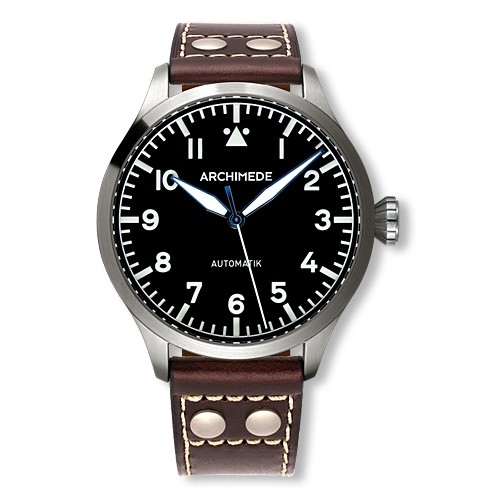 Archimede UA7949-A1.3 : Pilot 45 Automatic Stainless Steel / Black