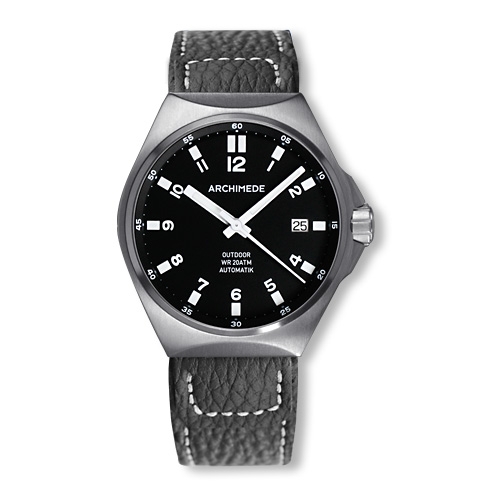 Archimede UA8239-A2.1-H : OutDoor 39 Protect Stainless Steel / Black / Leather