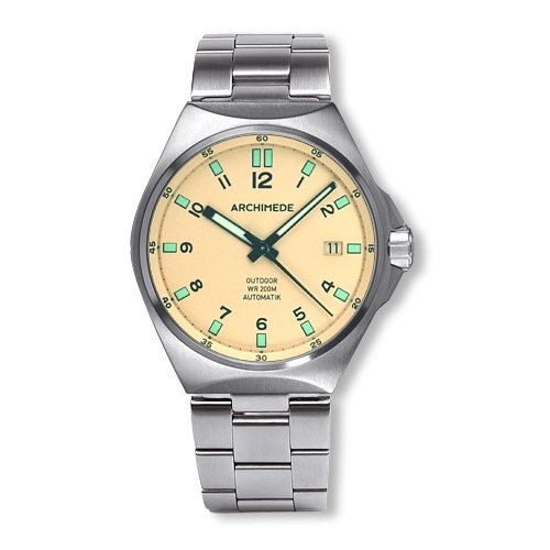 Archimede UA8239B-A5.1-H : OutDoor 39 Protect Stainless Steel / Cream / Bracelet
