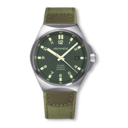 Archimede UA8239CA-A4.1-H : OutDoor 39 Protect Stainless Steel / Green / Canvas
