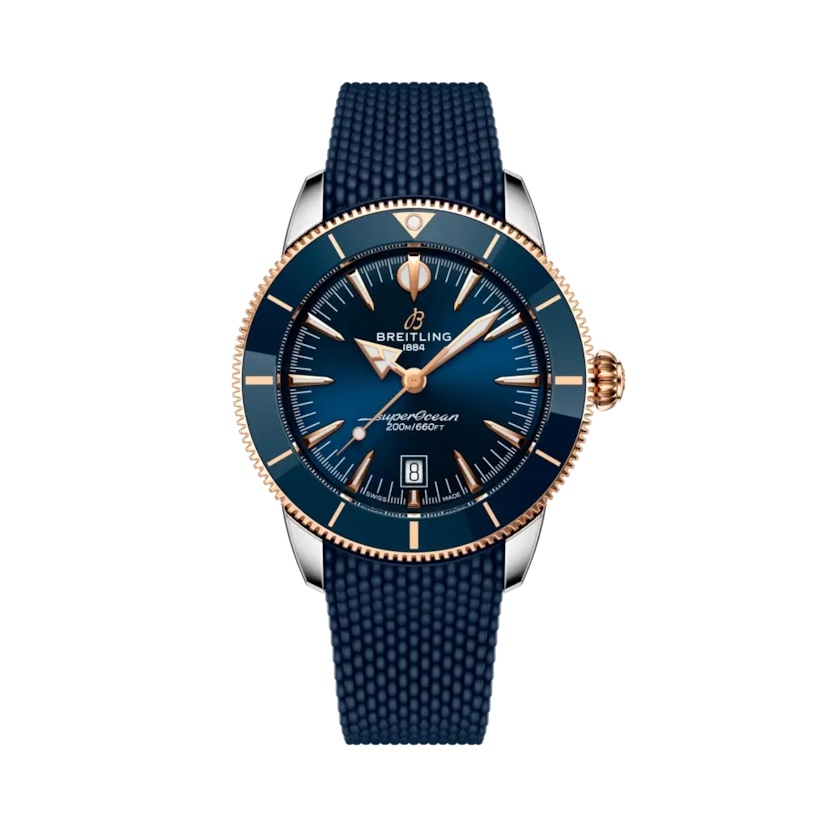 Breitling UB3112161C1S1 : Superocean Heritage B31 Automatic 44 Stainless Steel - Red Gold / Blue / Rubber
