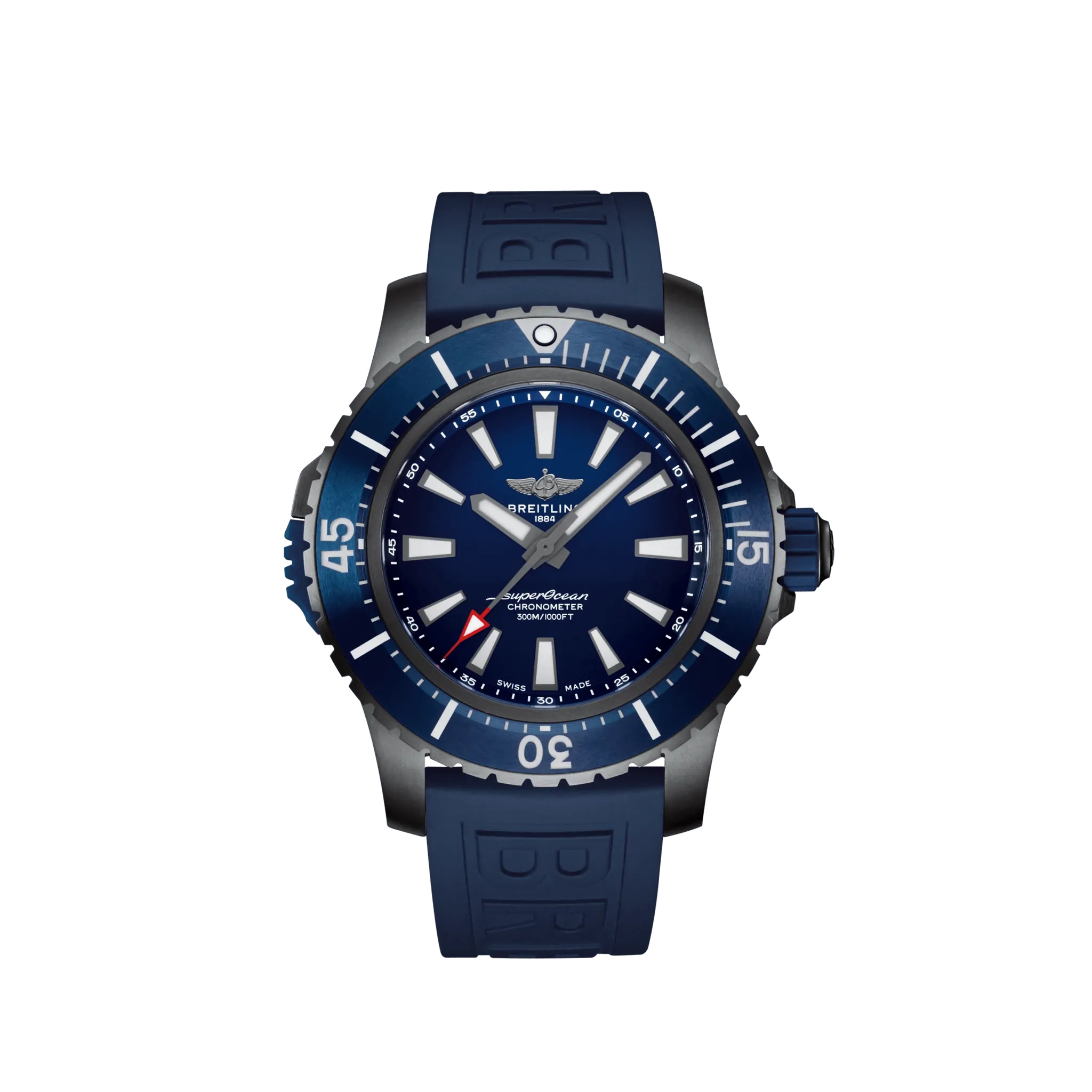 Breitling V17369161C1S1 : Superocean II 48 Titanium / Blue / Rubber / Pin