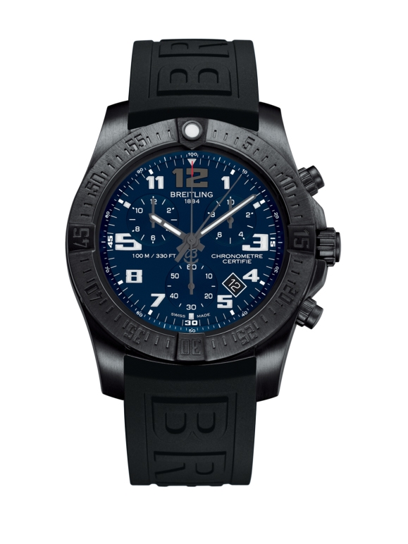 Breitling V7333010.C939.152S : Chronospace Evo Night Mission / Blue / Rubber
