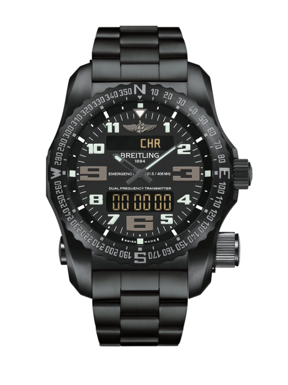 Breitling V76325221B1V1 : Emergency II Night Mission / Black / Bracelet