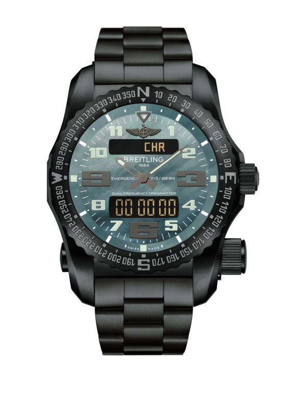 Breitling V7632530/L527/159V : Emergency II Night Mission / Green Mother-of-Pearl / Bracelet