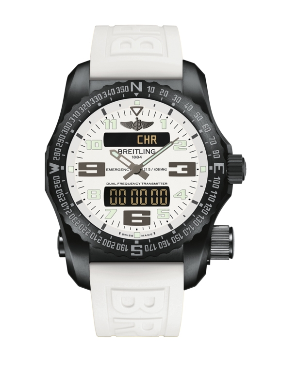 Breitling V763255Z/A789/259S/V20DSA.4 : Emergency II Night Mission / White / Rubber / Folding / Boutique