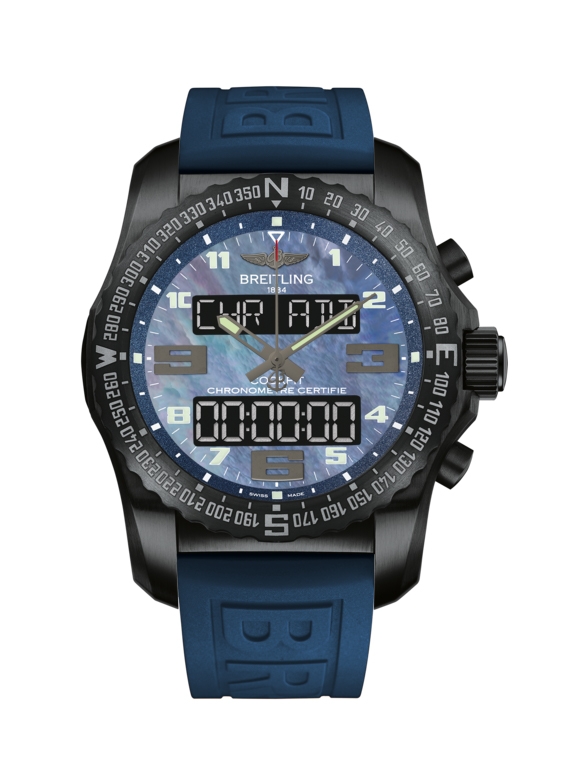 Breitling VB501019/C932/261S/V20DSA.4 : Cockpit B50 Night Mission / Blue MOP / Rubber / Folding