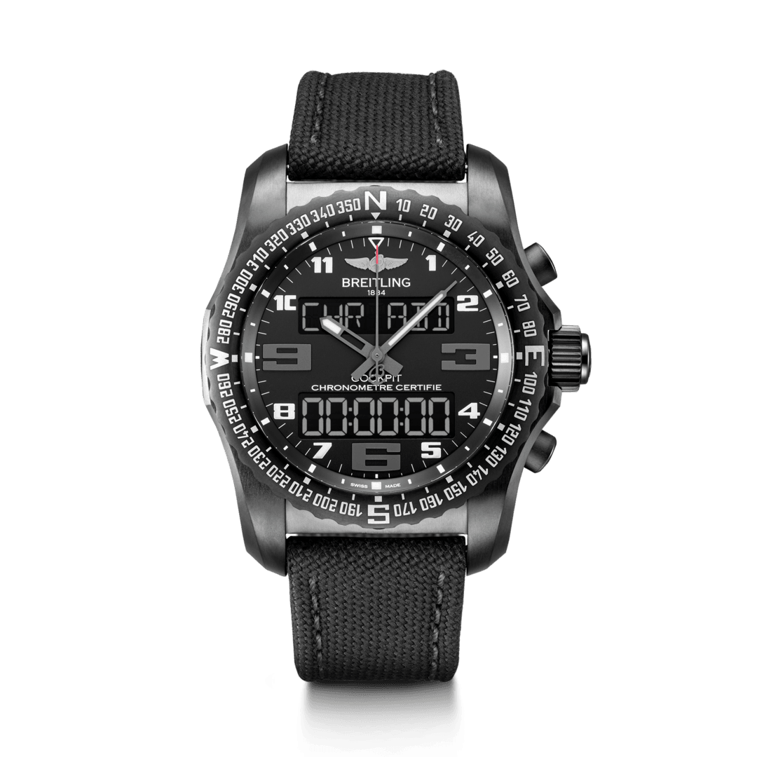 Breitling VB5010221B1W1 : Cockpit B50 Night Mission / Black / Military / Pin