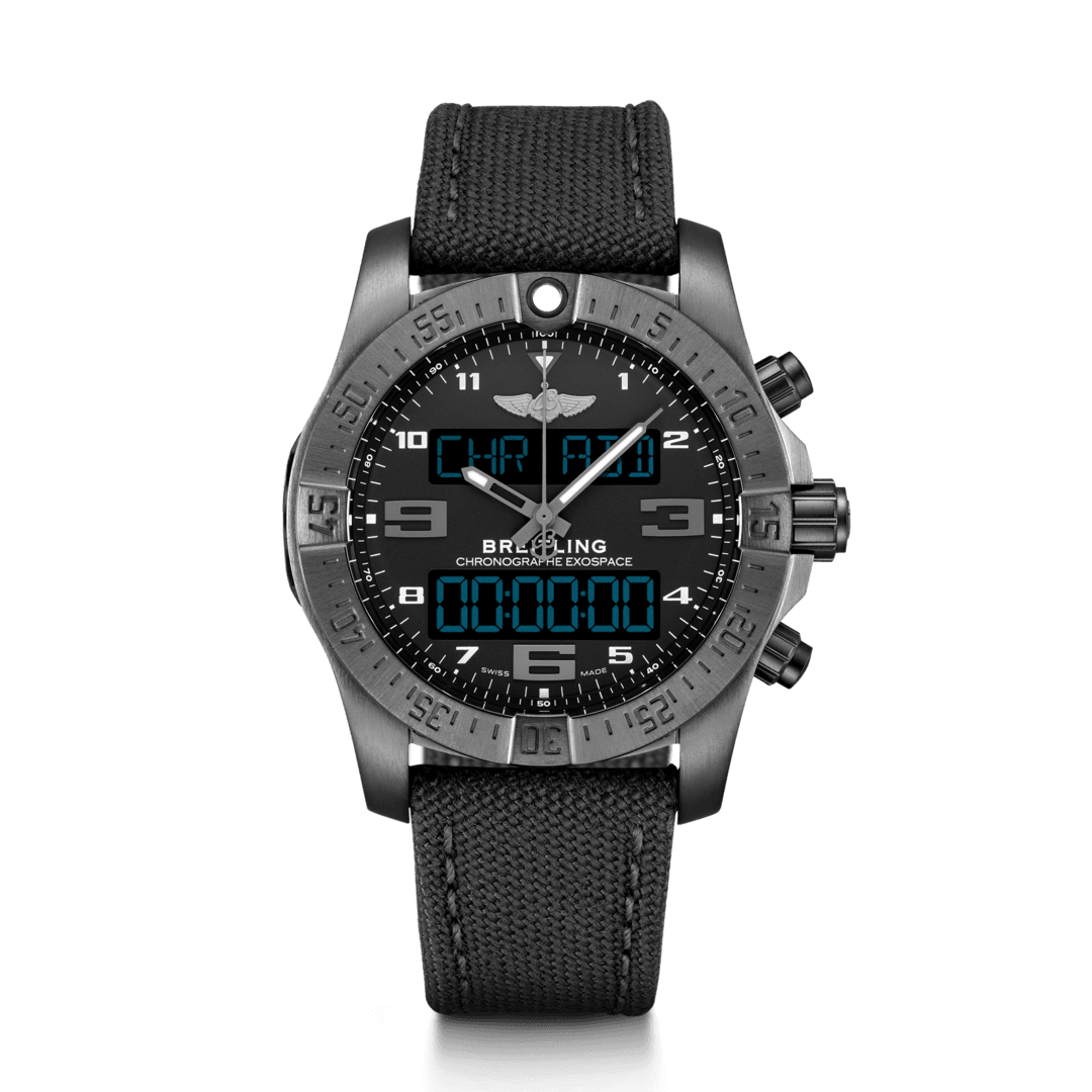Breitling VB5510H11B1W1 : B55 Exospace Black Titanium / Black / Military / Pin