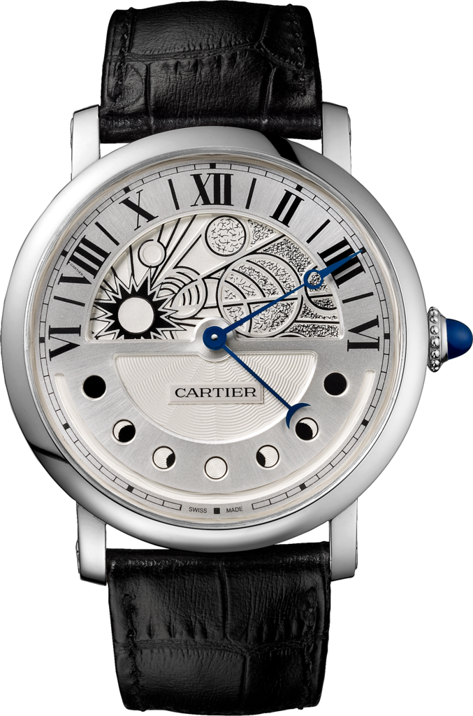 Cartier W1556244 : Rotonde de Cartier 45 Day & Night White Gold / Silver