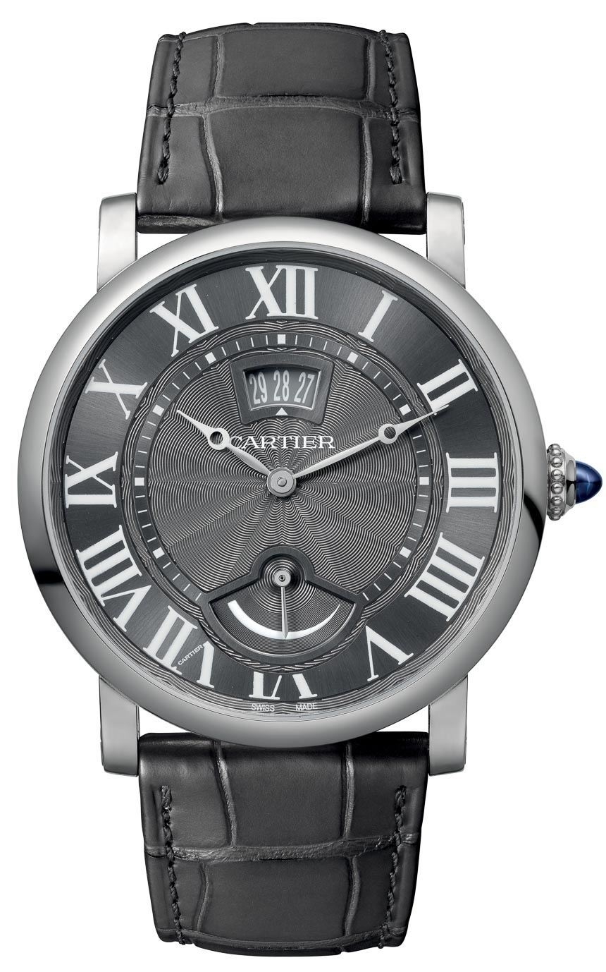 Cartier W1556253 : Rotonde de Cartier Calendar Aperture and Power Reserve White Gold / Grey