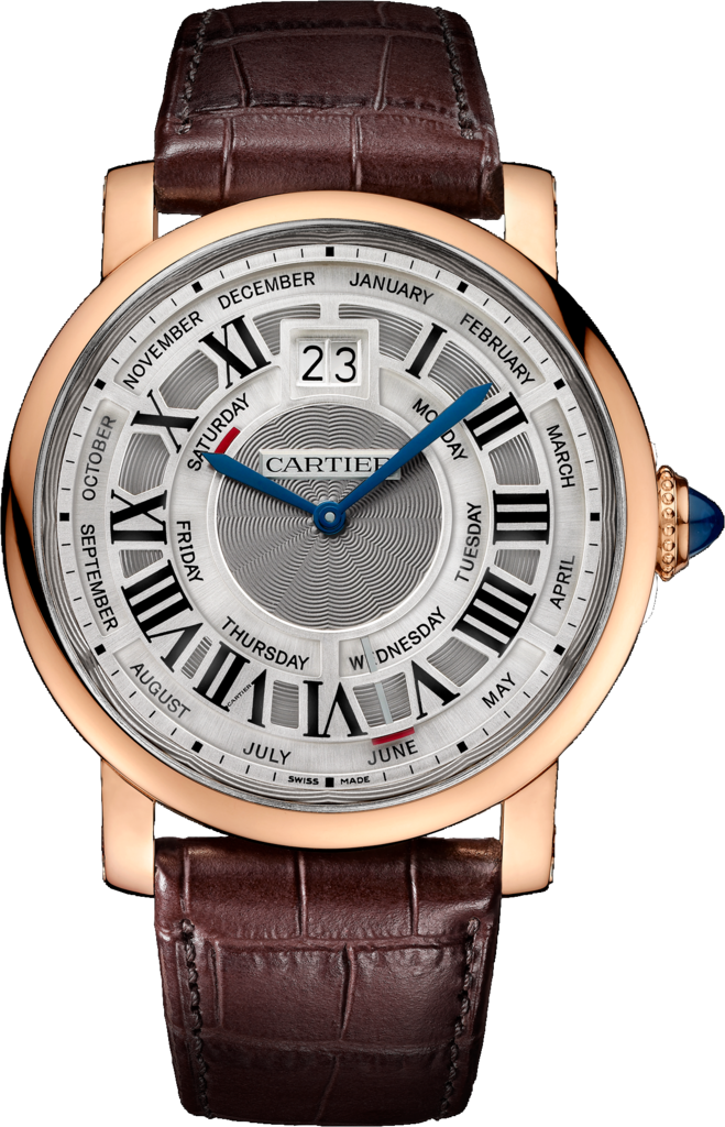 Cartier W1580001 : Rotonde de Cartier 45 Annual Calendar Pink Gold / Silver