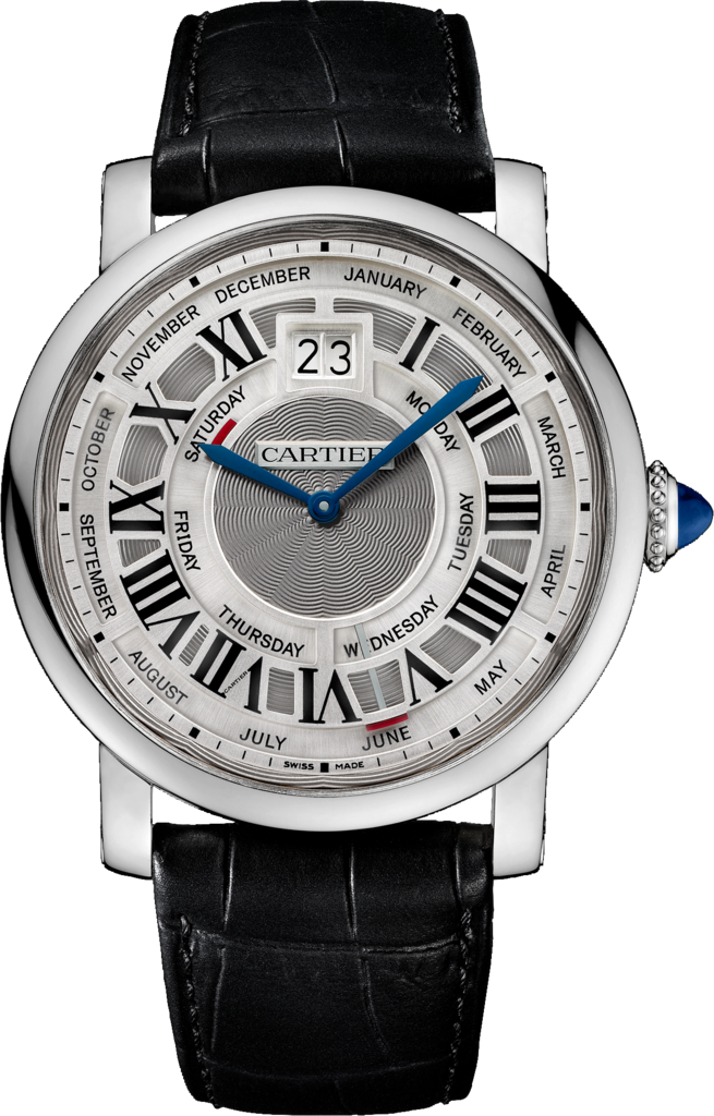 Cartier W1580002 : Rotonde de Cartier 45 Annual Calendar White Gold / Silver