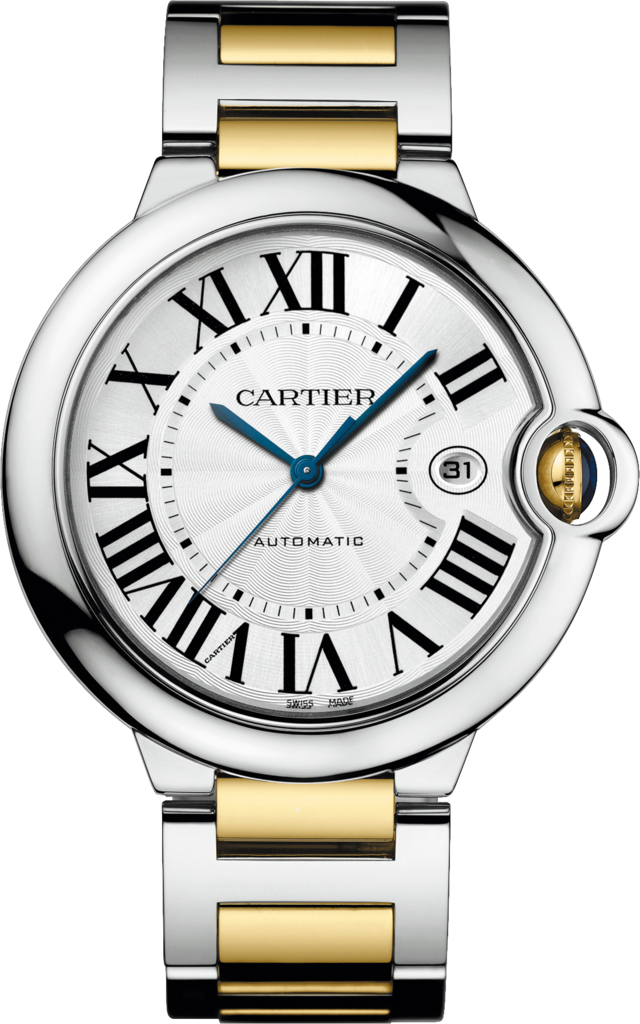 Cartier W2BB0022 : Ballon Blue de Cartier 42 Automatic Stainless Steel / Yellow Gold / Silver / Bracelet