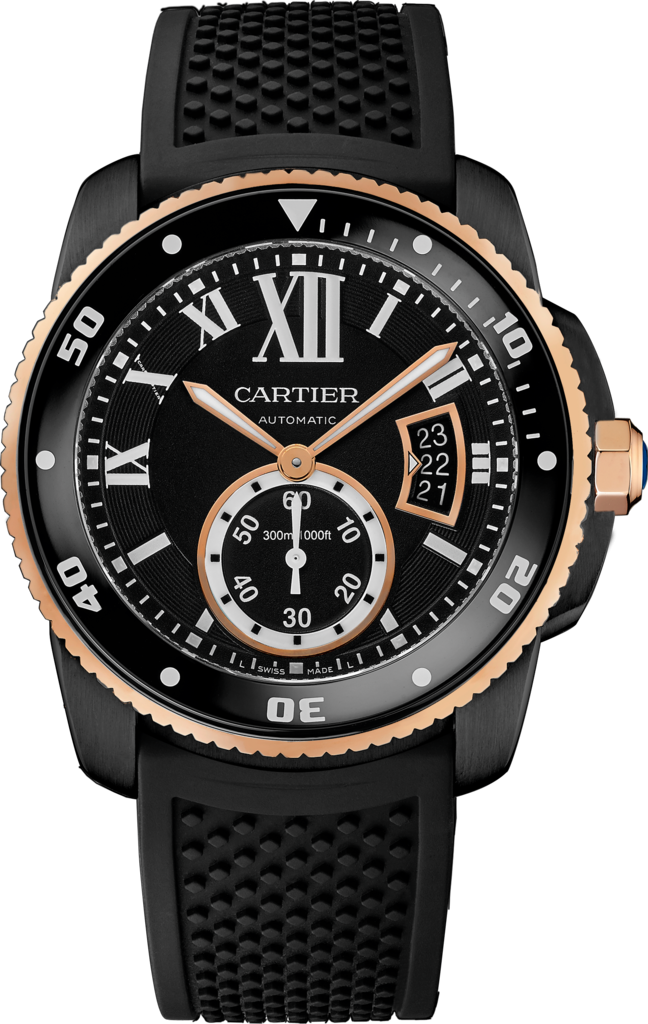 Cartier W2CA0004 : Calibre de Cartier Diver Carbon / Pink Gold