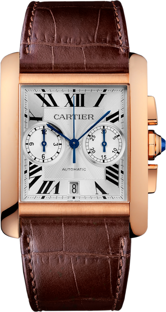 Cartier W5330005 : Tank MC 34.3 Chronograph Pink Gold / Silver
