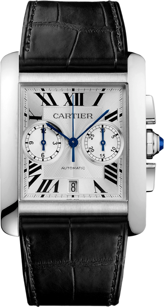 Cartier W5330007 : Tank MC 34.3 Chronograph Stainless Steel / Silver