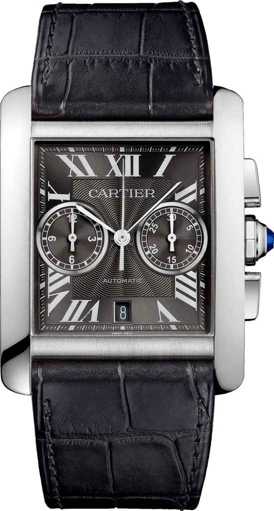 Cartier W5330008 : Tank MC 34.3 Chronograph Stainless Steel / Grey