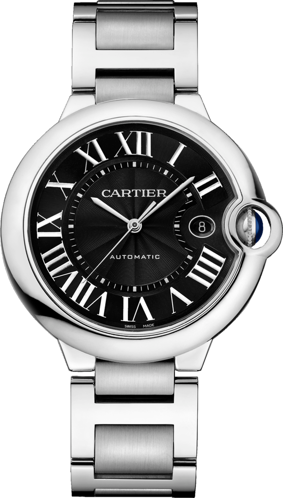 Cartier W6920042 : Ballon Blue de Cartier 42 Automatic Stainless Steel / Black / Bracelet