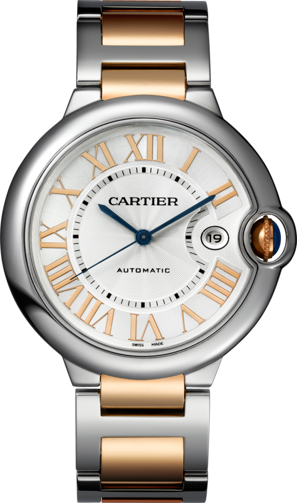 Cartier W6920095 : Ballon Blue de Cartier 42 Automatic Stainless Steel / Pink Gold / Silver / Bracelet