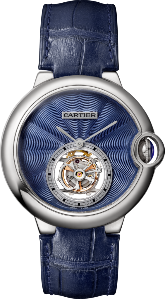 Cartier W6920105 : Ballon Blue de Cartier 39 Flying Tourbillon White Gold / Blue Enamel