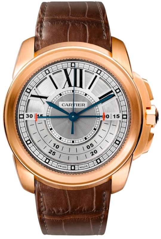 Cartier W7100004 : Calibre de Cartier Central Chronograph Pink Gold  / Silver