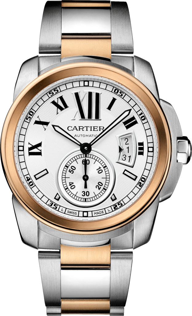 Cartier W7100036 : Calibre de Cartier 42 Stainless Steel / Pink Gold / Silver / Bracelet