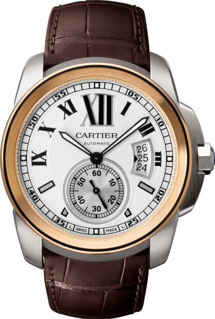 Cartier W7100039 : Calibre de Cartier 42 Stainless Steel / Pink Gold / Silver