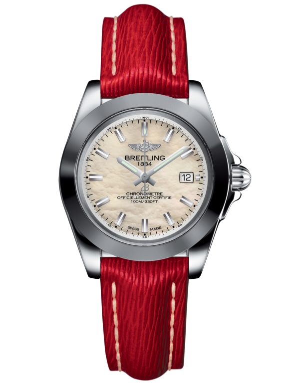 Breitling W7133012/A800/209X/A14BA.1 : Galactic 32 Sleek Edition Stainless Steel / Pearl / Sahara
