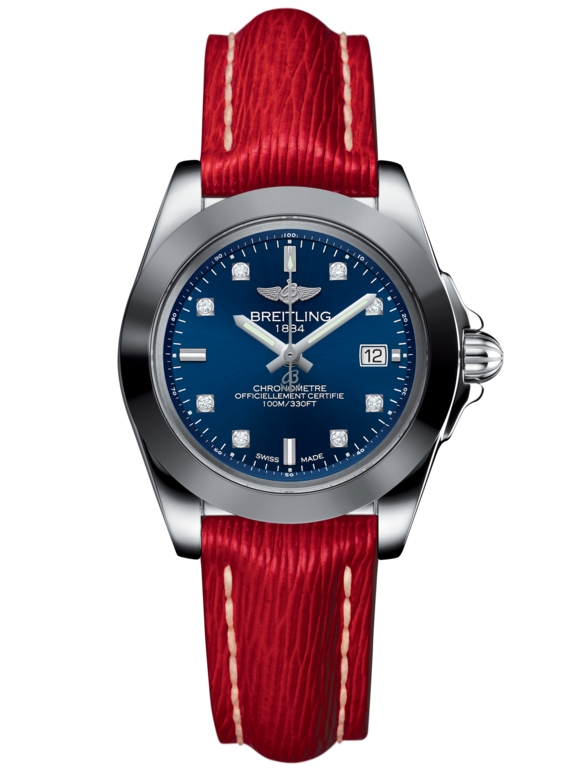 Breitling W7133012/C966/209X/A14BA.1 : Galactic 32 Sleek Edition Stainless Steel / Horizon Blue Diamond / Sahara