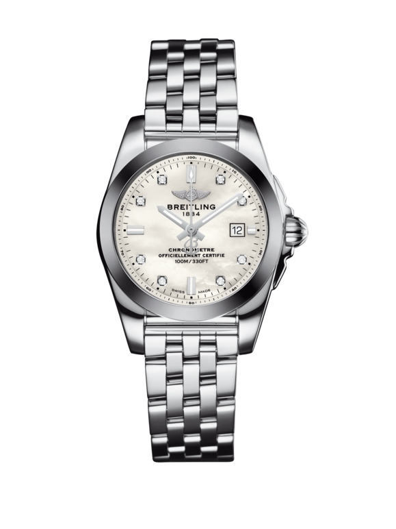 Breitling W72348121A2A1 : Galactic 29 Stainless Steel / Pearl Diamond / Bracelet