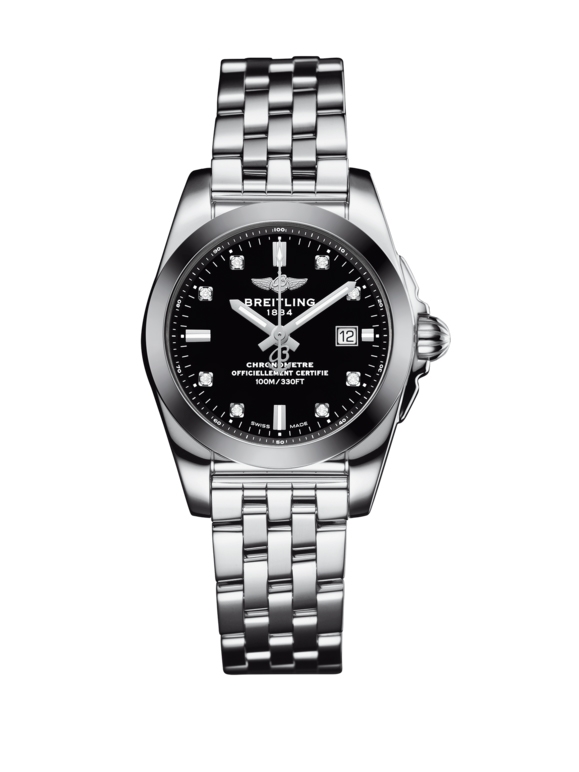 Breitling W72348121B1A1 : Galactic 29 Stainless Steel / Trophy Black Diamond / Bracelet