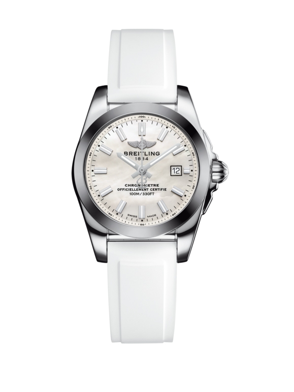 Breitling W7234812/A784/249S/A12S.1 : Galactic 29 Stainless Steel / Pearl / Rubber