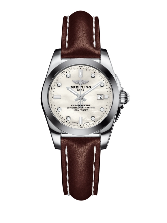 Breitling W7234812/A785/484X/A12BA.1 : Galactic 29 Stainless Steel / Pearl Diamond / Calf
