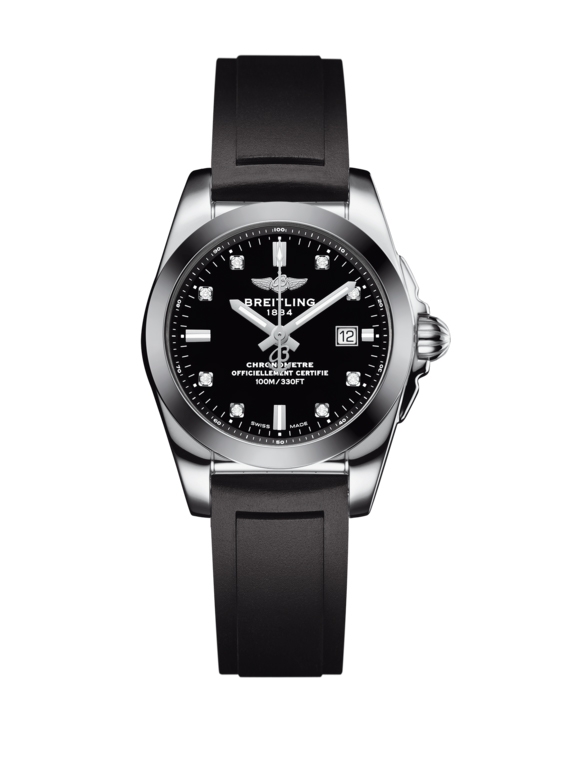 Breitling W7234812/BE50/248S/A12S.1 : Galactic 29 Stainless Steel / Trophy Black Diamond / Rubber