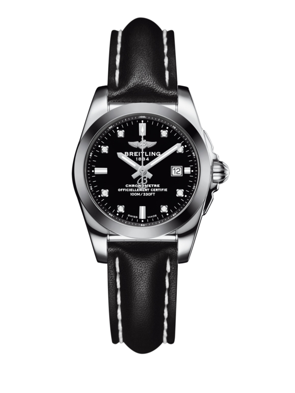 Breitling W7234812/BE50/477X/A12BA.1 : Galactic 29 Stainless Steel / Trophy Black Diamond / Calf