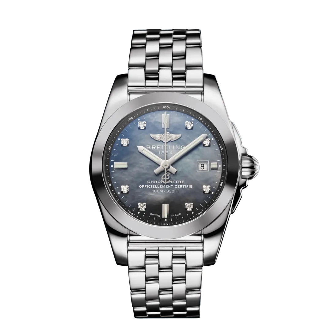 Breitling W7234812/BH27/791A : Galactic 29 Stainless Steel / Black MOP / Japan Special Edition