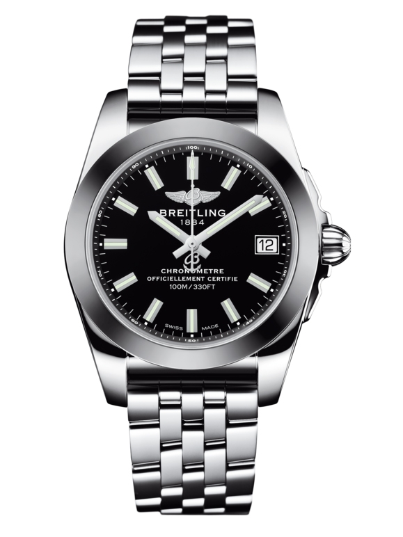 Breitling W7433012.BE08.376A : Galactic 36 Stainless Steel / SleekT / Trophy Black / Bracelet