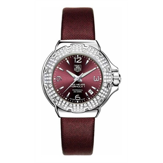 TAG Heuer WAC1219.FC6223 : Formula 1 Quartz 37 Stainless Steel / Diamond / Purple / Fabric