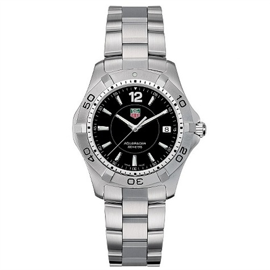 TAG Heuer WAF1110.BA0800 : Aquaracer 300M Quartz 38.4 Stainless Steel / Black / Bracelet