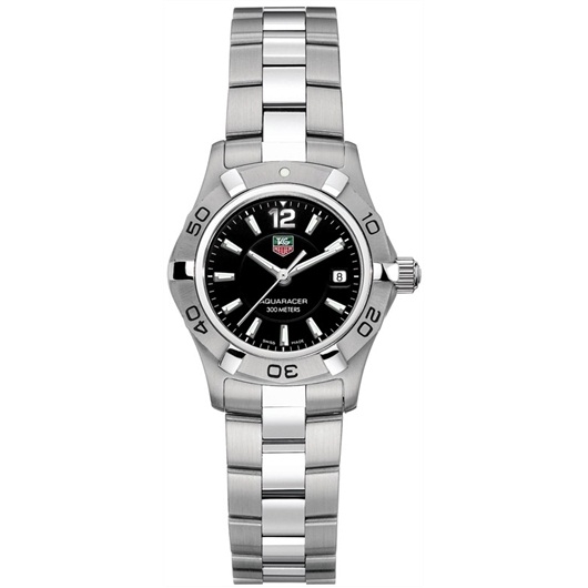 TAG Heuer WAF1410.BA0823 : Aquaracer 300M Quartz 27 Stainless Steel / Black / Bracelet